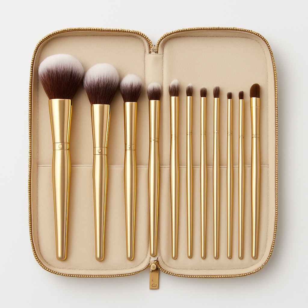 Pro Makeup Brush Set - 12 Pieces